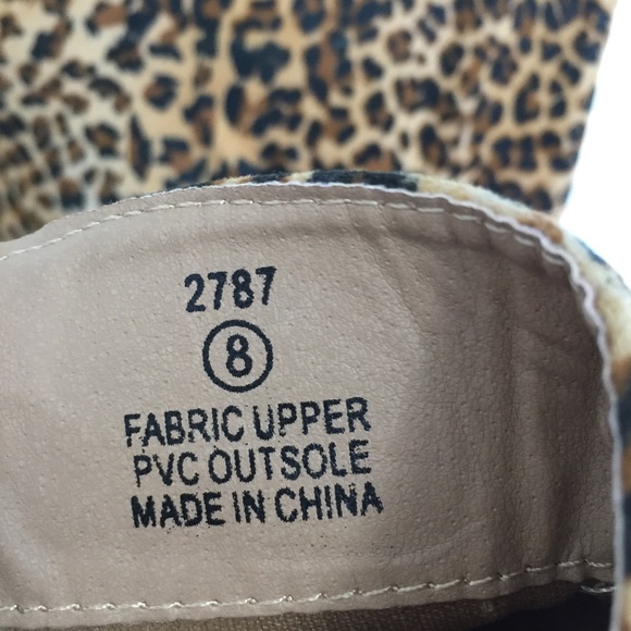 Leopard print high heel boots Body Central - Picture 7 of 8